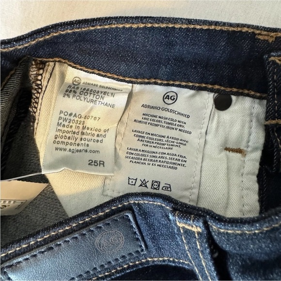 NEW Adriano Goldschmeid AG 25 Prima Ankle Cigarette Skinny Jeans ~ Dark Wash - Picture 8 of 10